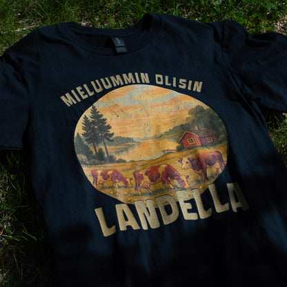 Mieluummin Olisin Landella 2 - Miesten T-paita