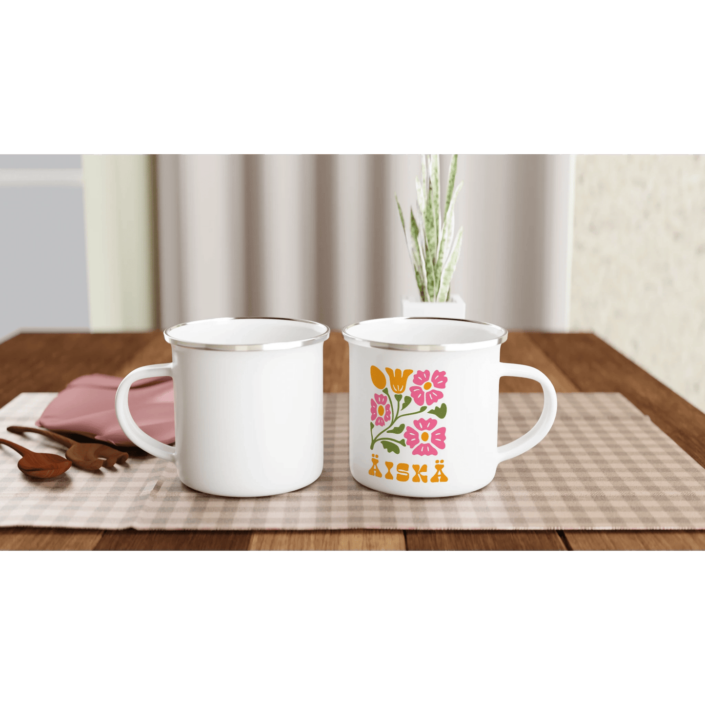 Äiskä - Emalimuki 3,5dl - Mun Paita