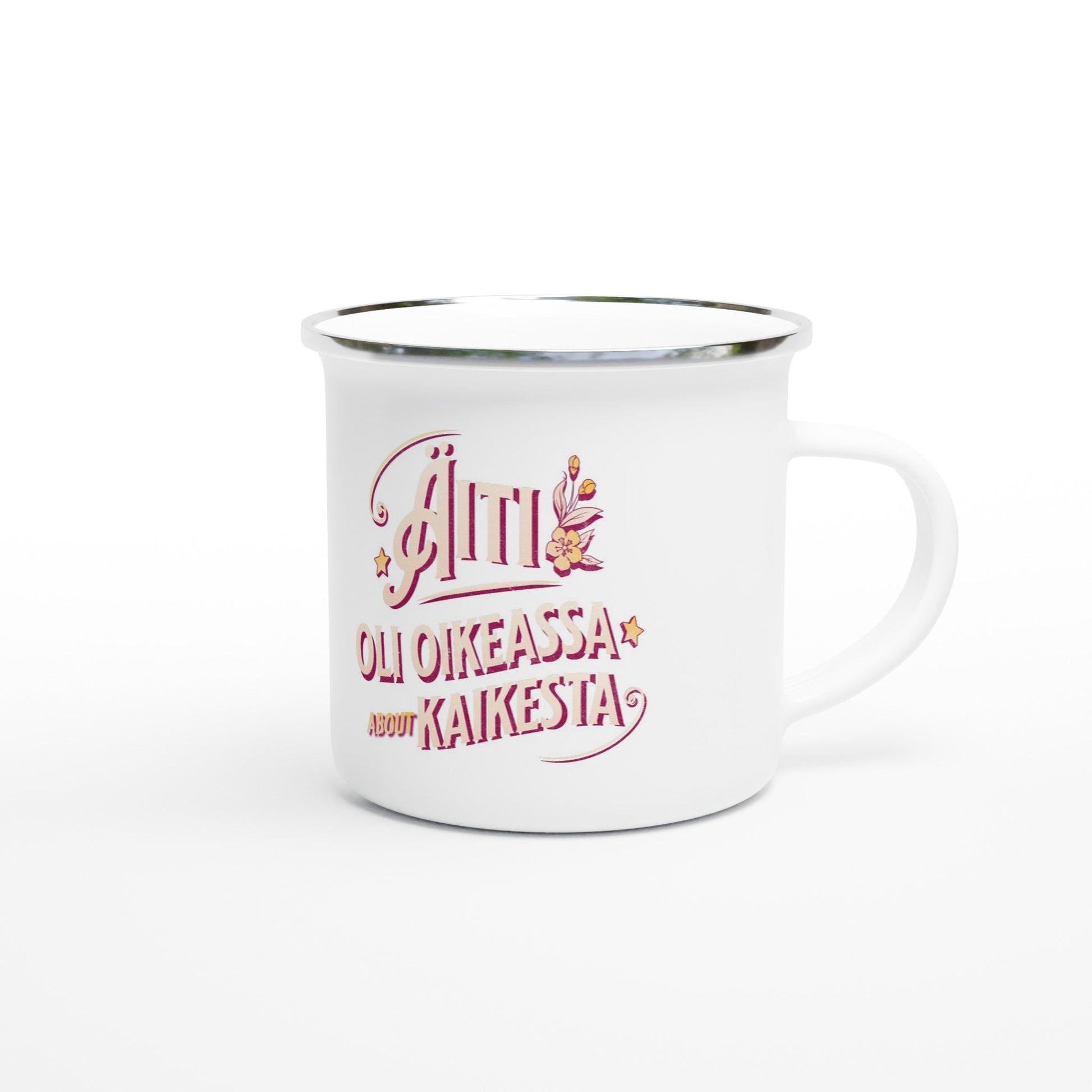 Äiti Oli Oikeassa - Emalimuki 3,5dl - Mun Paita