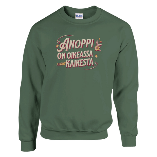 Anoppi On Oikeassa About Kaikesta - Collegepaita - Mun Paita