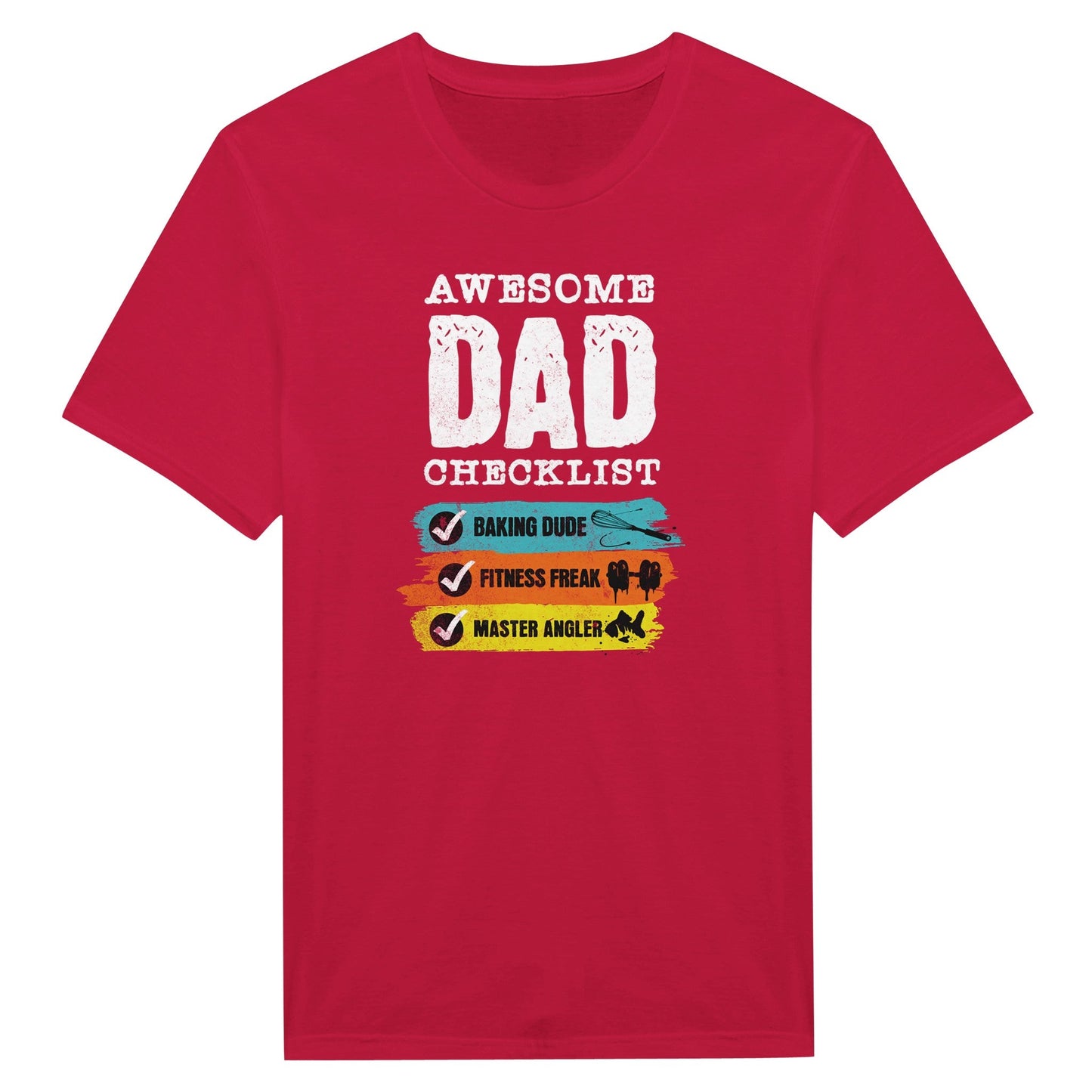 Awesome Dad Checklist - Miesten T - paita - Mun Paita