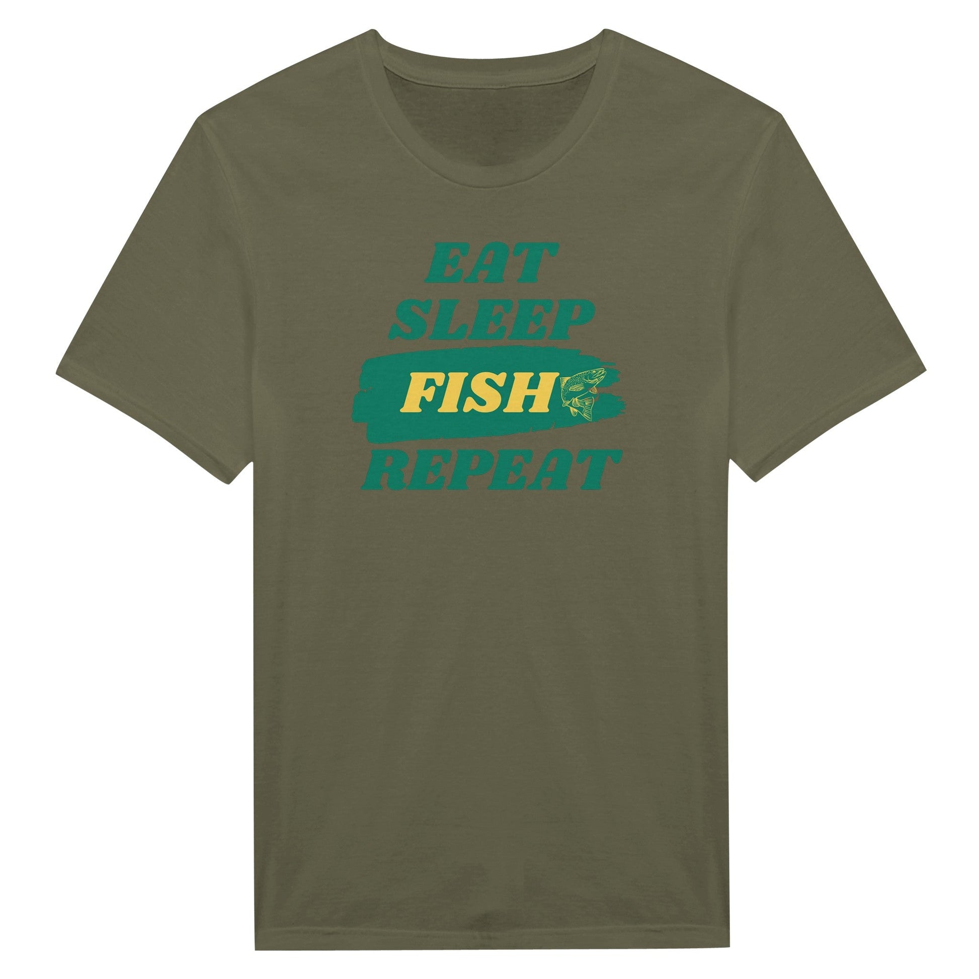 Eat Sleep Fish Repeat - Miesten T - paita - Mun Paita