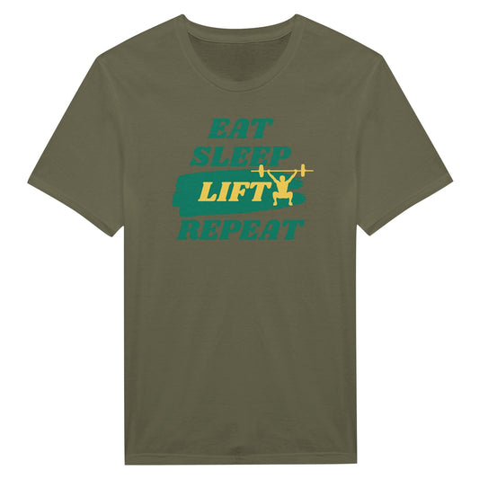 Eat Sleep Lift Repeat 2 - Miesten T - paita - Mun Paita