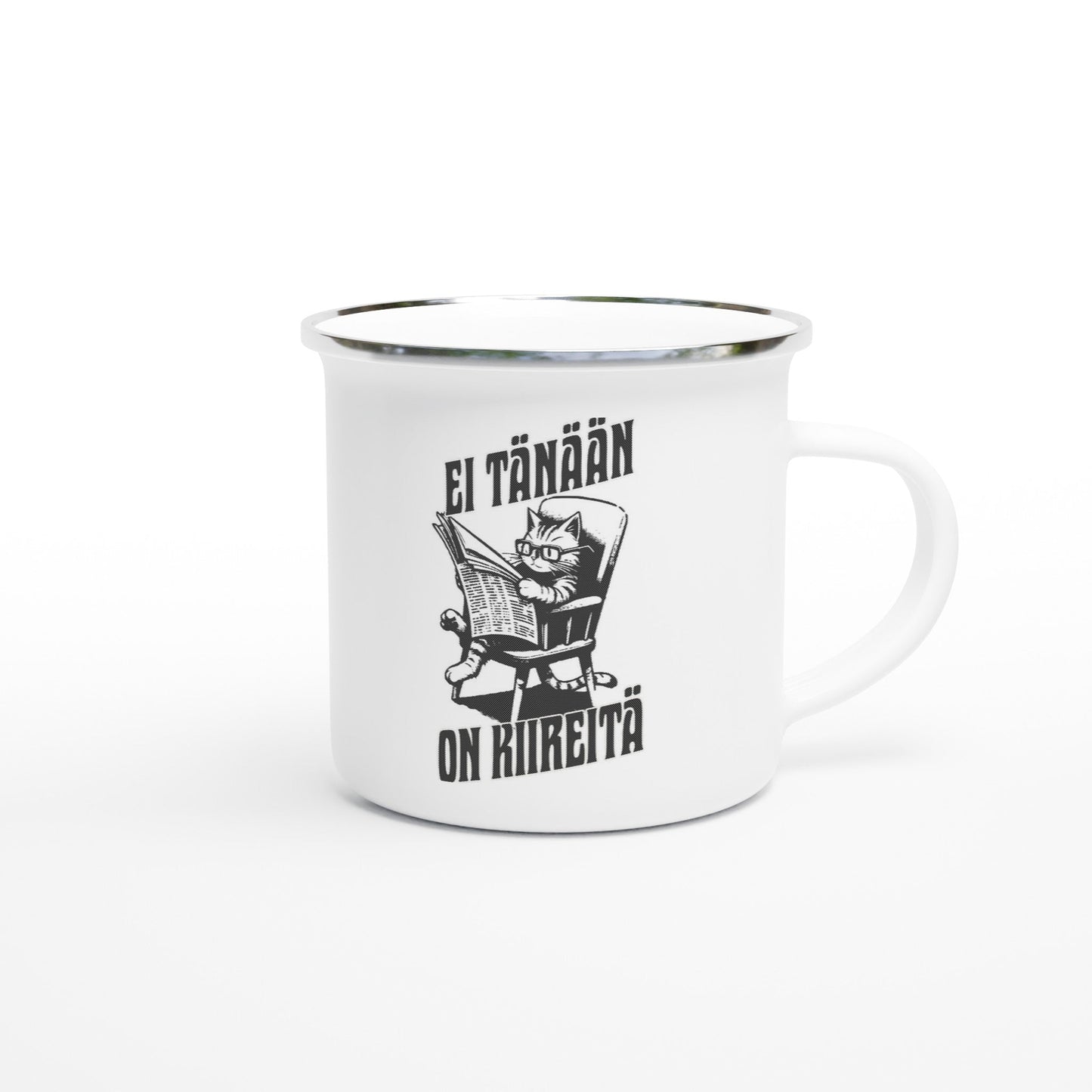 Ei tänään, on kiireitä - Emalimuki 3,5dl - Mun Paita