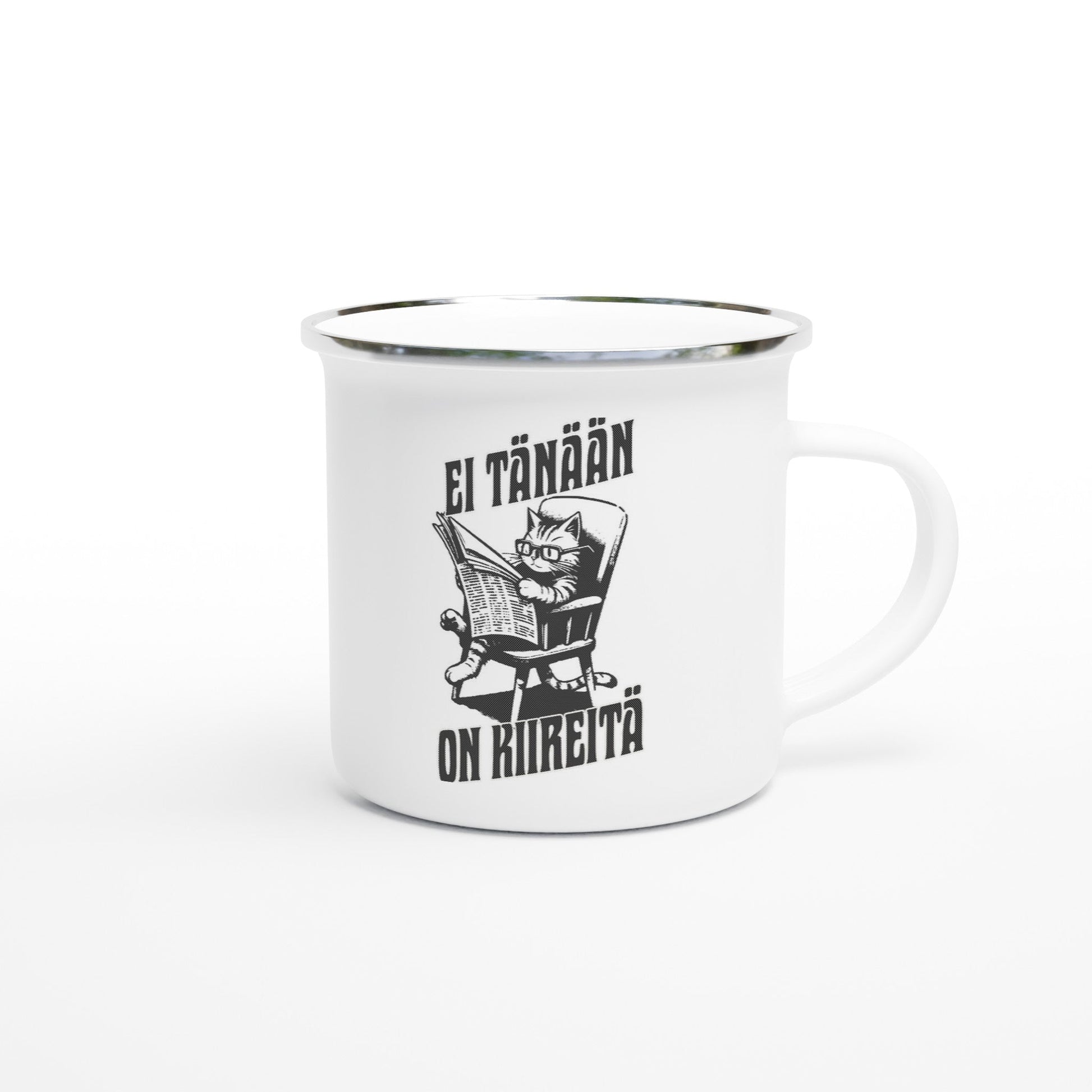 Ei tänään, on kiireitä - Emalimuki 3,5dl - Mun Paita
