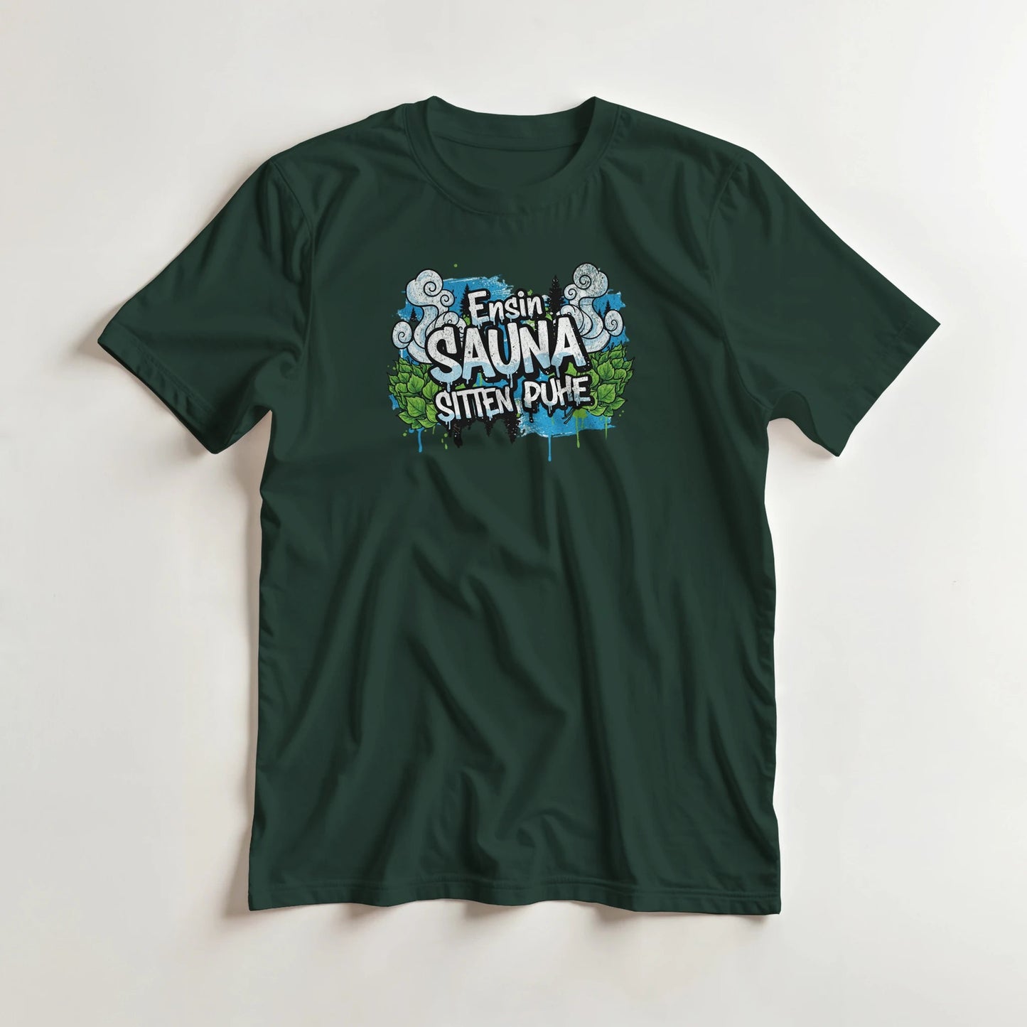 Ensin Sauna, Sitten Puhe - 3XL - 5XL T - paita - Mun Paita