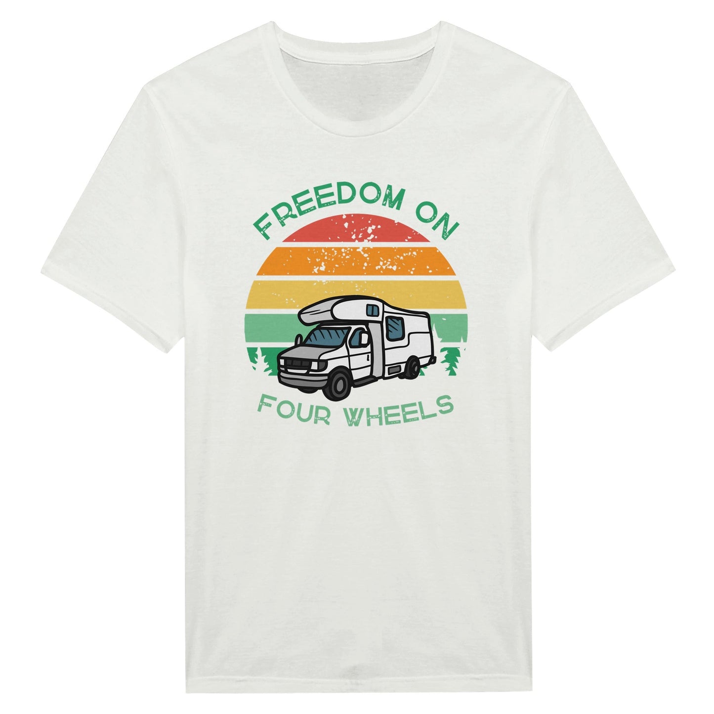 Freedom On Four Wheels - Miesten T - paita - Mun Paita