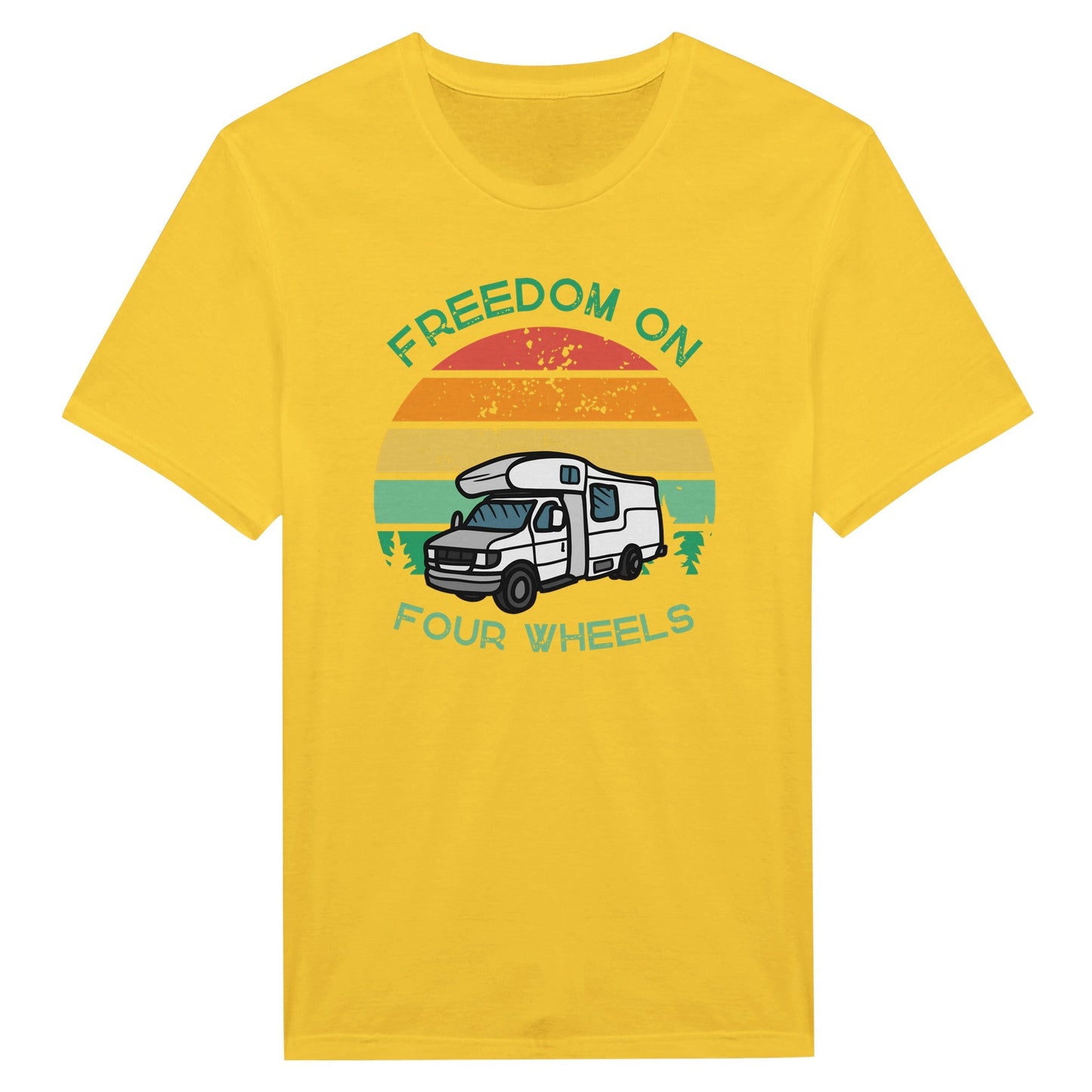 Freedom On Four Wheels - Miesten T - paita - Mun Paita