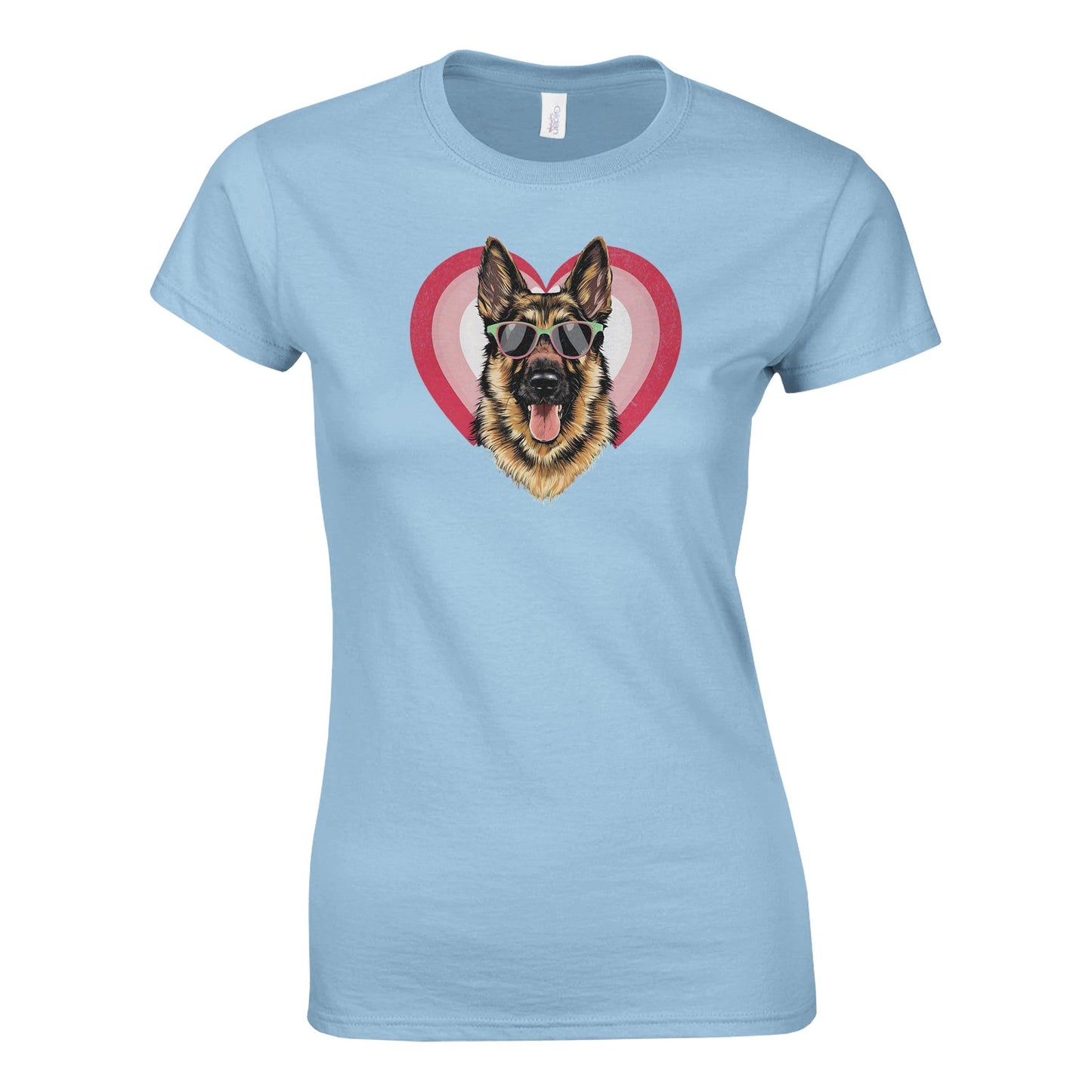 German Shepherd With Sunglasses - Naisten T - paita - Mun Paita