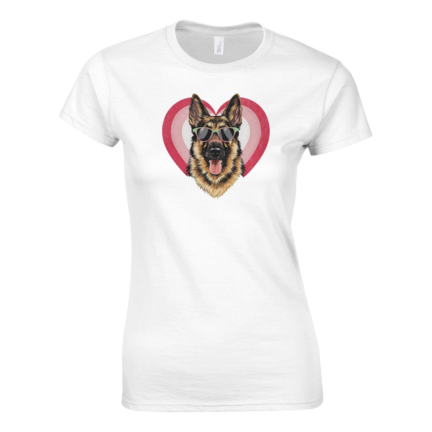 German Shepherd With Sunglasses - Naisten T - paita - Mun Paita