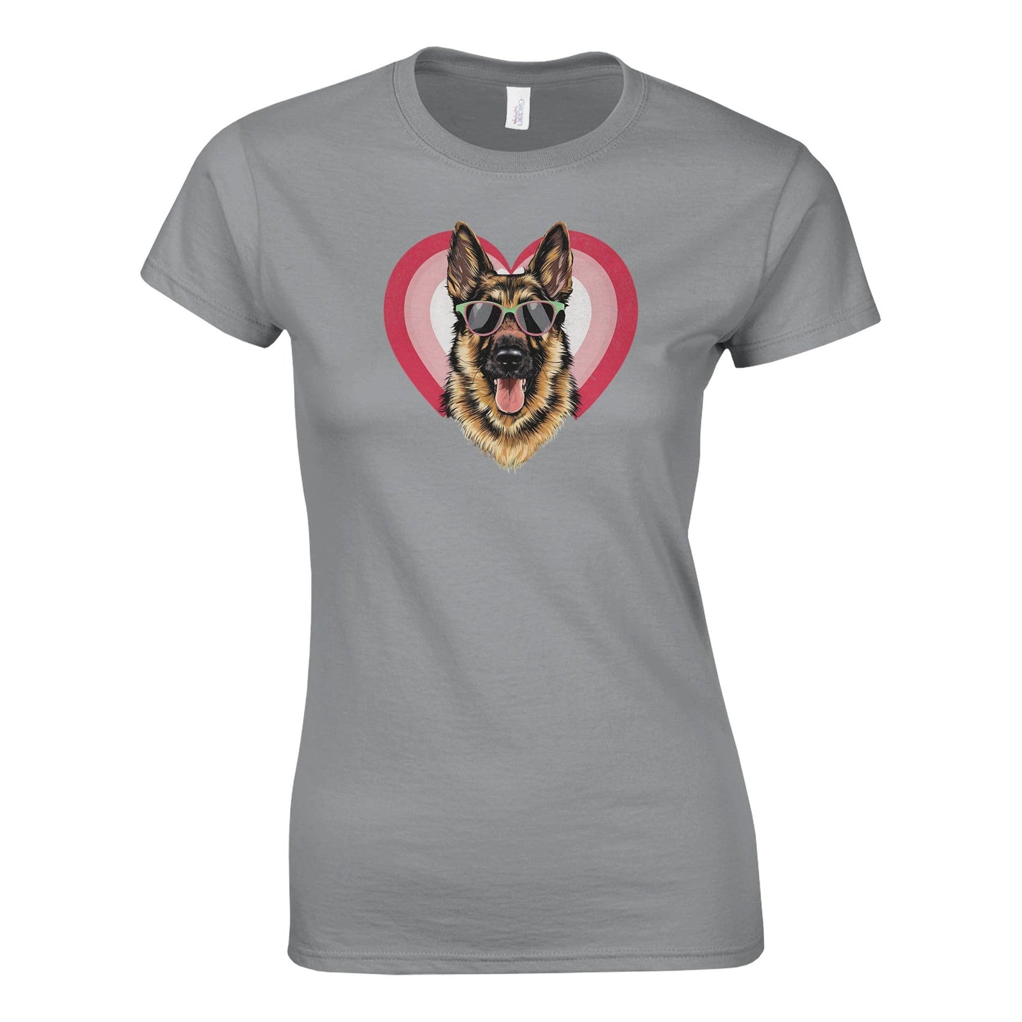 German Shepherd With Sunglasses - Naisten T - paita - Mun Paita