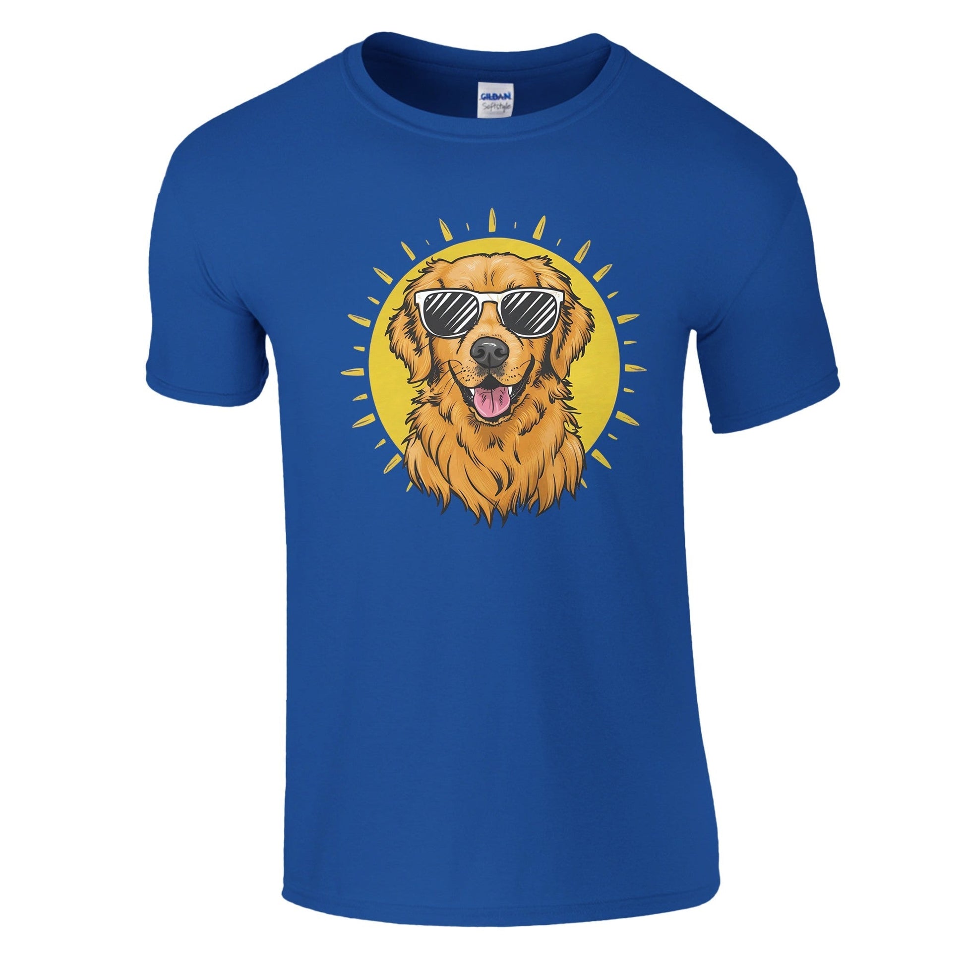 Golden Retriever With Sunglasses - Miesten T - paita - Mun Paita