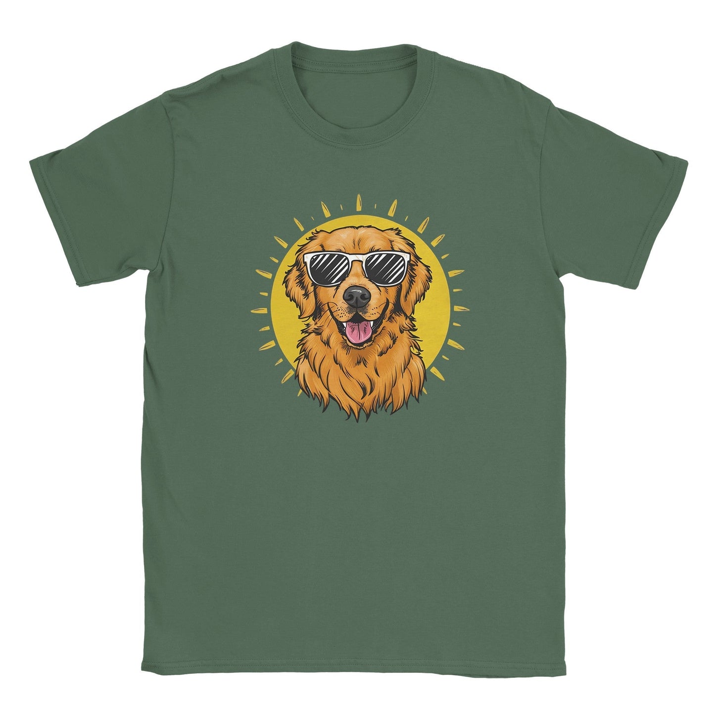 Golden Retriever With Sunglasses - Miesten T - paita - Mun Paita