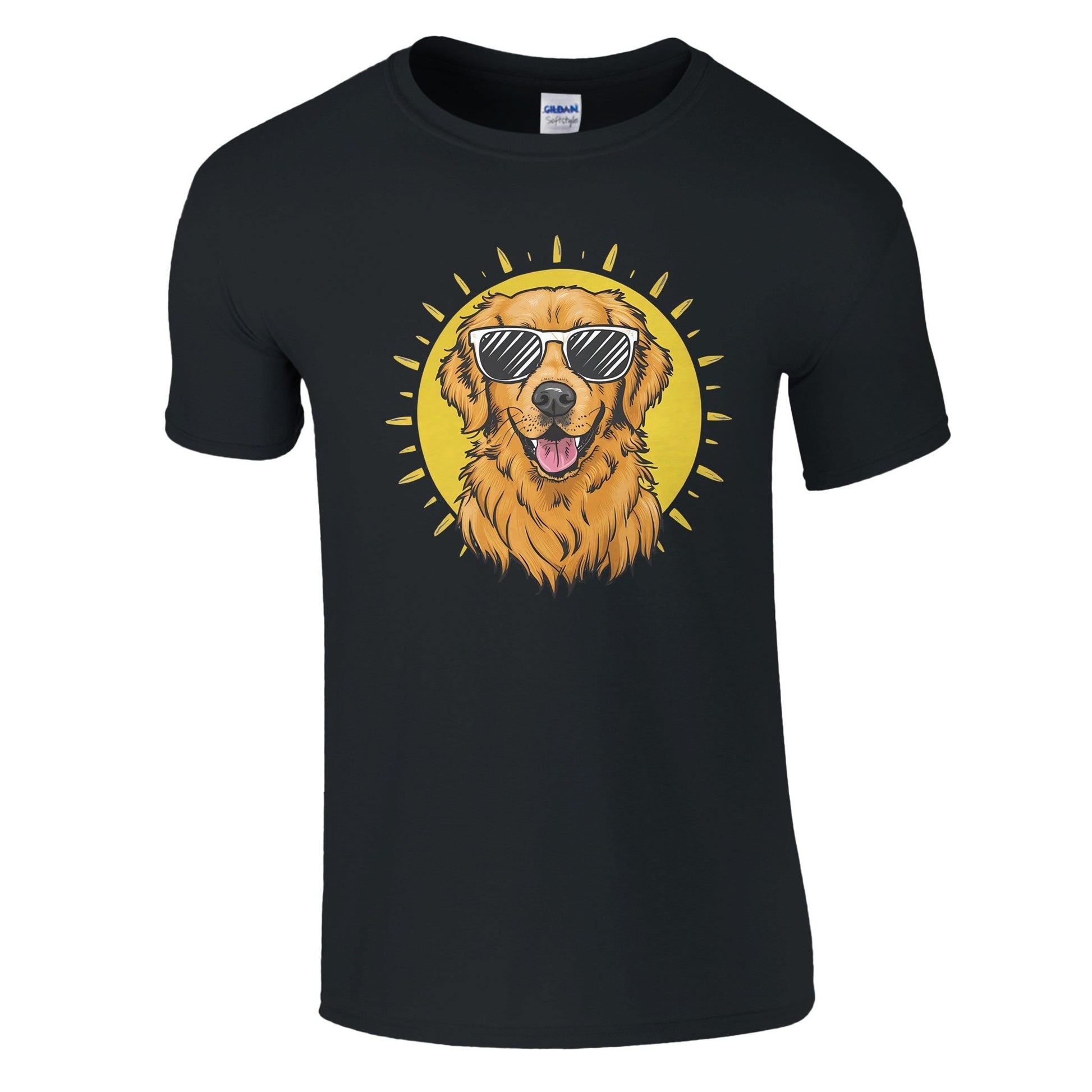 Golden Retriever With Sunglasses - Miesten T - paita - Mun Paita