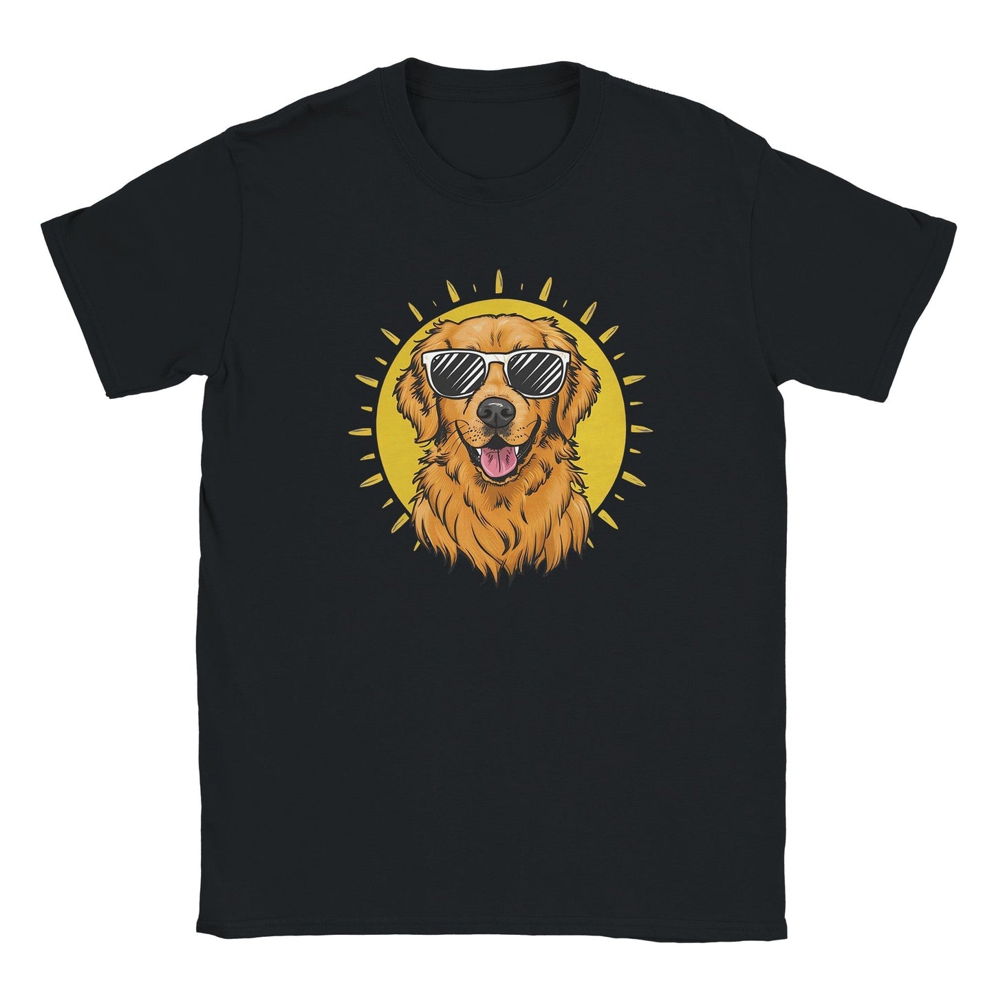 Golden Retriever With Sunglasses - Miesten T - paita - Mun Paita