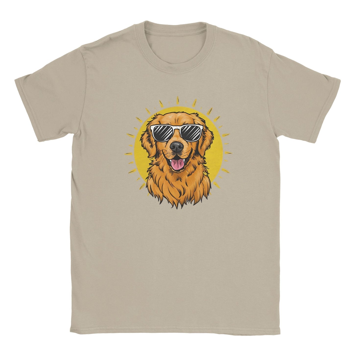 Golden Retriever With Sunglasses - Miesten T - paita - Mun Paita