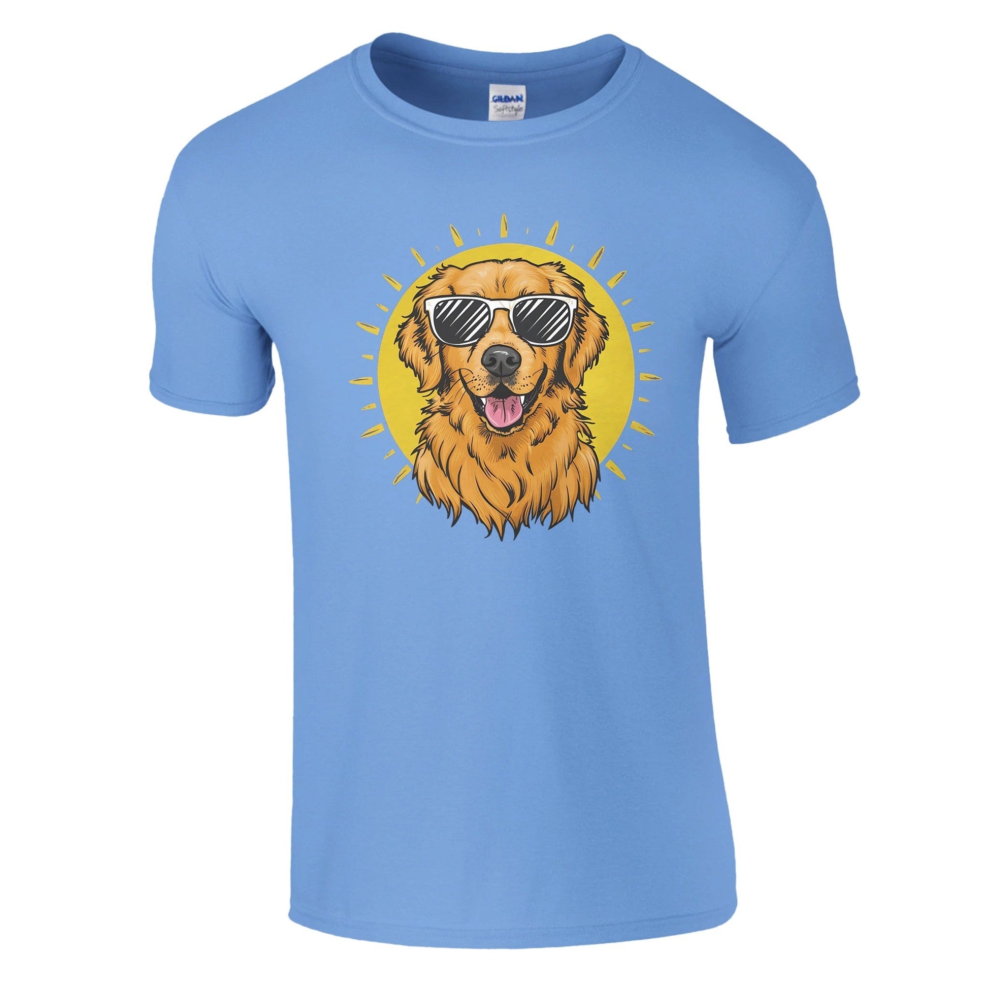 Golden Retriever With Sunglasses - Miesten T - paita - Mun Paita