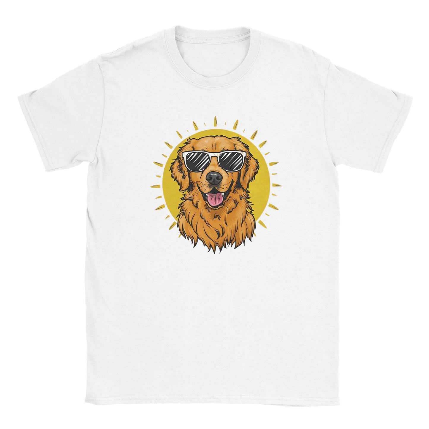 Golden Retriever With Sunglasses - Miesten T - paita - Mun Paita