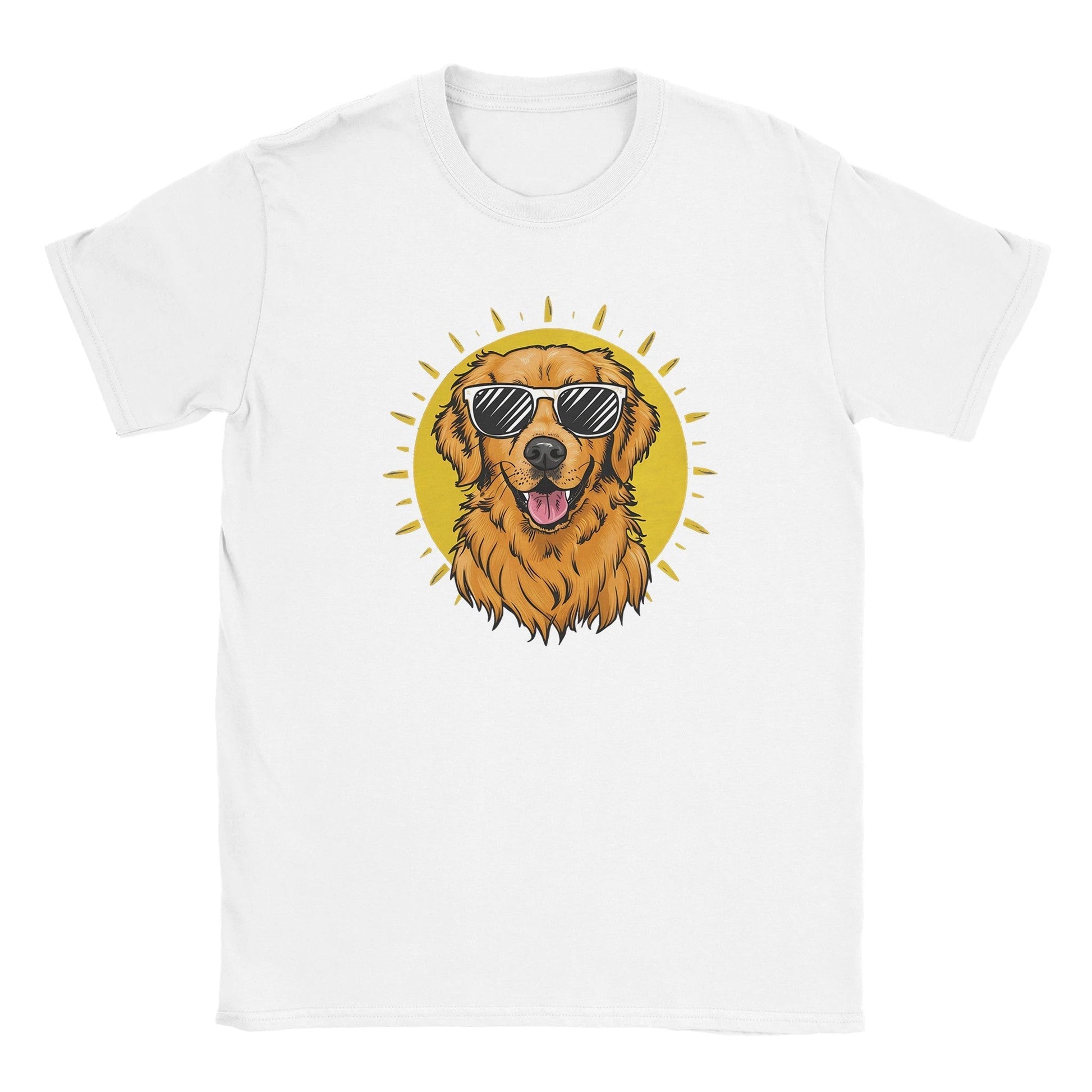 Golden Retriever With Sunglasses - Miesten T - paita - Mun Paita