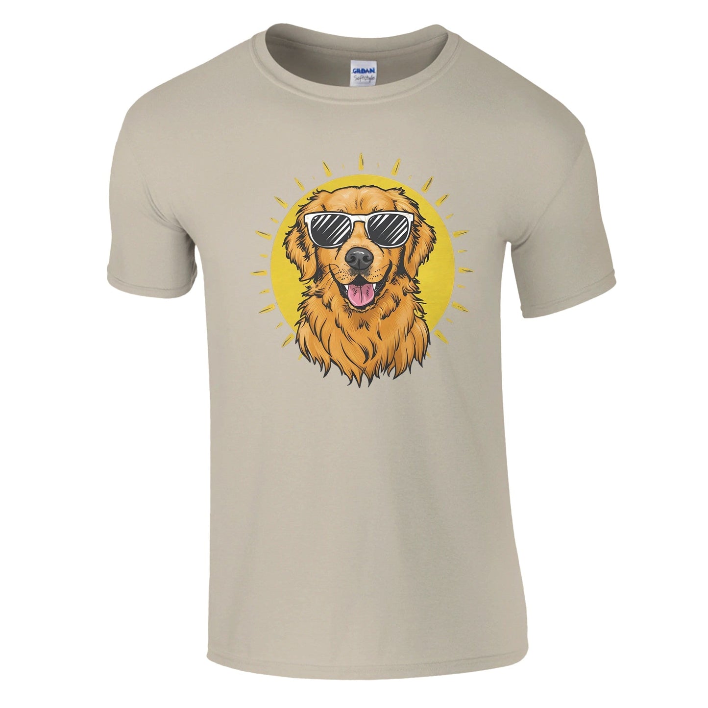 Golden Retriever With Sunglasses - Miesten T - paita - Mun Paita