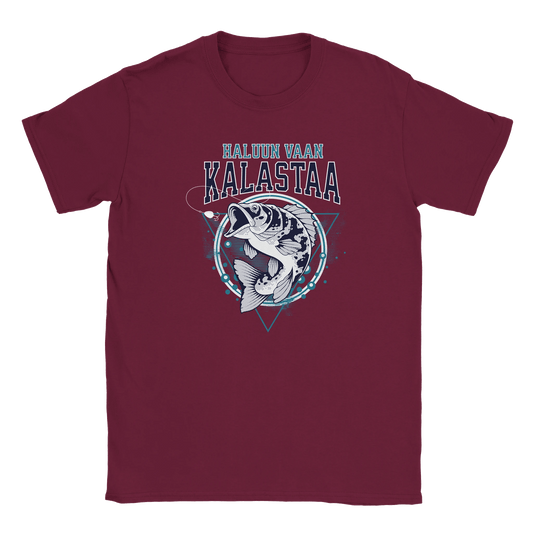 Haluun Vaan Kalastaa - Miesten T - paita - Mun Paita