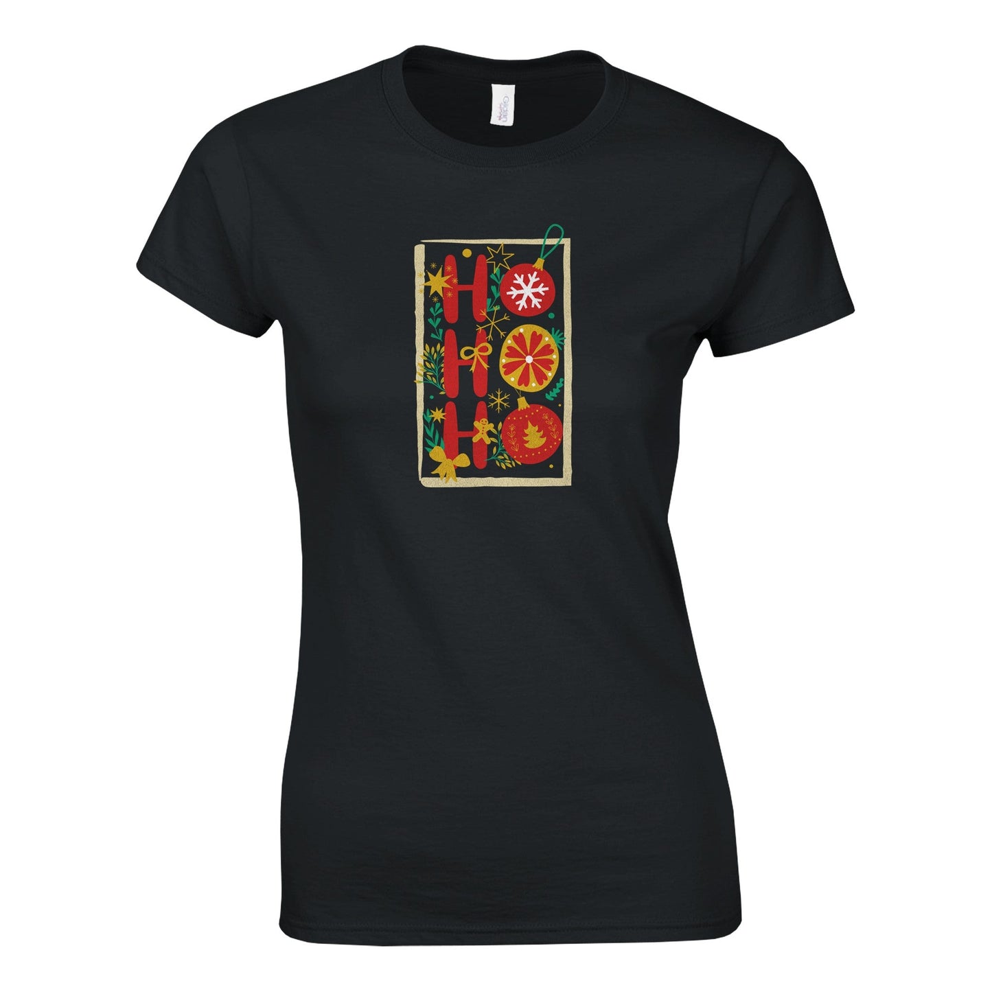 HO HO HO - Jouluinen Naisten T - paita - Mun Paita