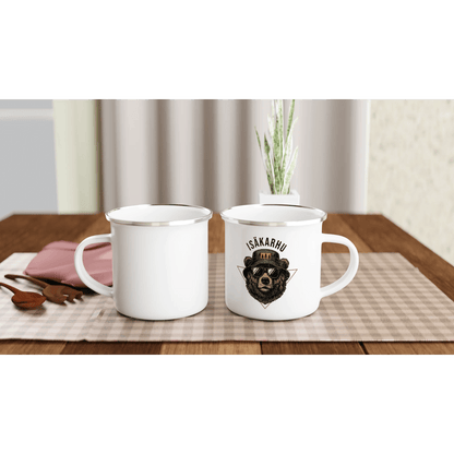 Isäkarhu - Emalimuki 3,5dl - Mun Paita