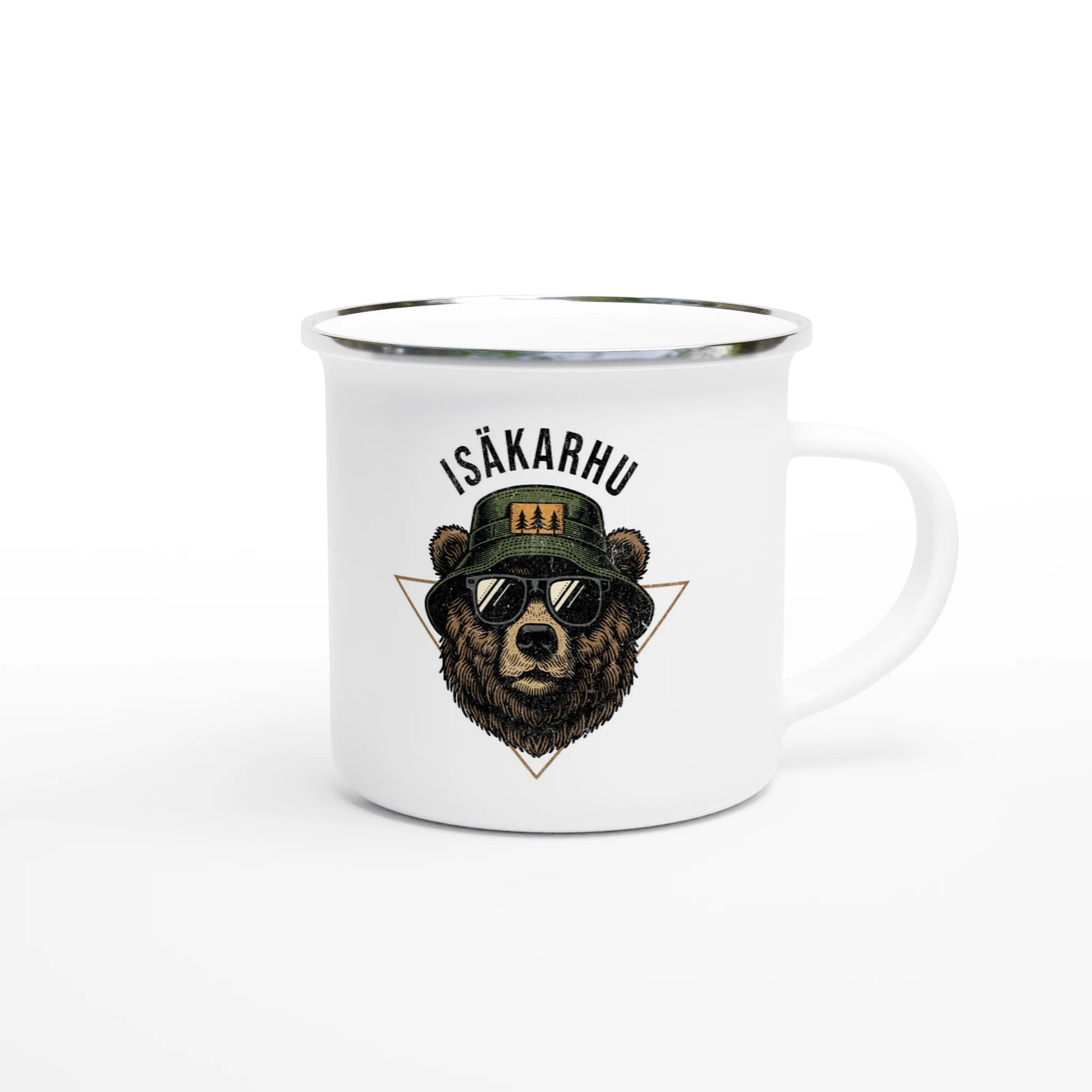 Isäkarhu - Emalimuki 3,5dl - Mun Paita