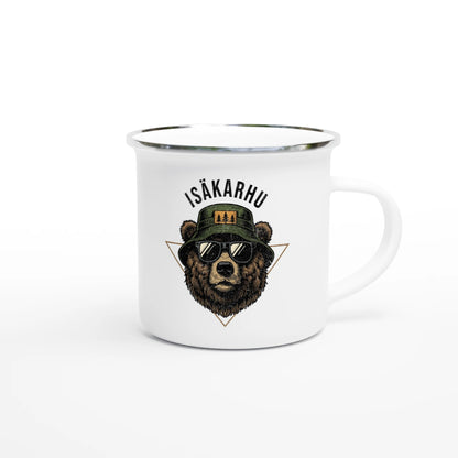 Isäkarhu - Emalimuki 3,5dl - Mun Paita