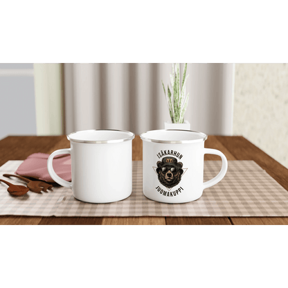 Isäkarhun juomakuppi - Emalimuki 3,5dl - Mun Paita