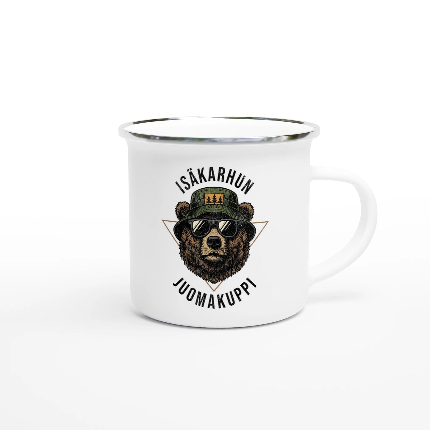 Isäkarhun juomakuppi - Emalimuki 3,5dl - Mun Paita