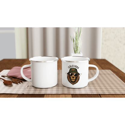 Isäleijona - Emalimuki 3,5dl - Mun Paita