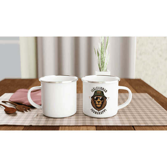 Isäleijonan Juomakuppi - Emalimuki 3,5dl - Mun Paita