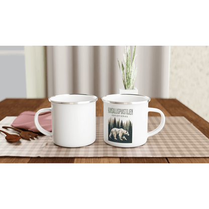 Kansallispuistojen Vakiovieras - Emalimuki 3,5dl - Mun Paita