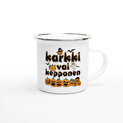 Karkki Vai Kepponen - Emalimuki 3,5dl - Mun Paita