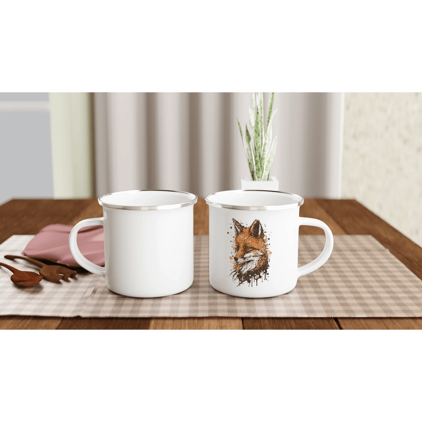 Kettu - Emalimuki 3,5dl - Mun Paita