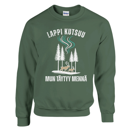 Lappi Kutsuu, Mun Täytyy Mennä - Collegepaita - Mun Paita