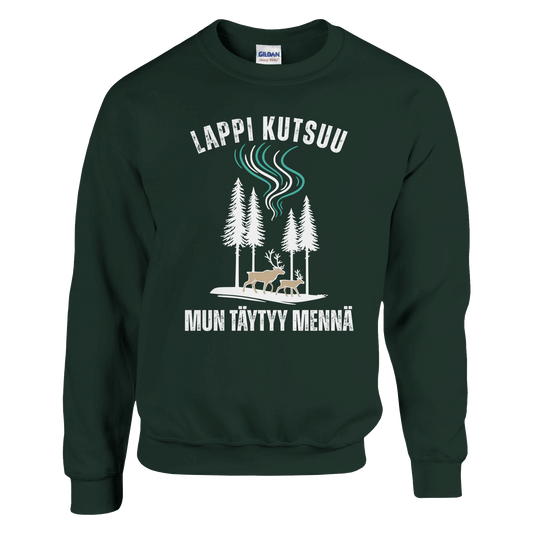 Lappi Kutsuu, Mun Täytyy Mennä - Collegepaita - Mun Paita