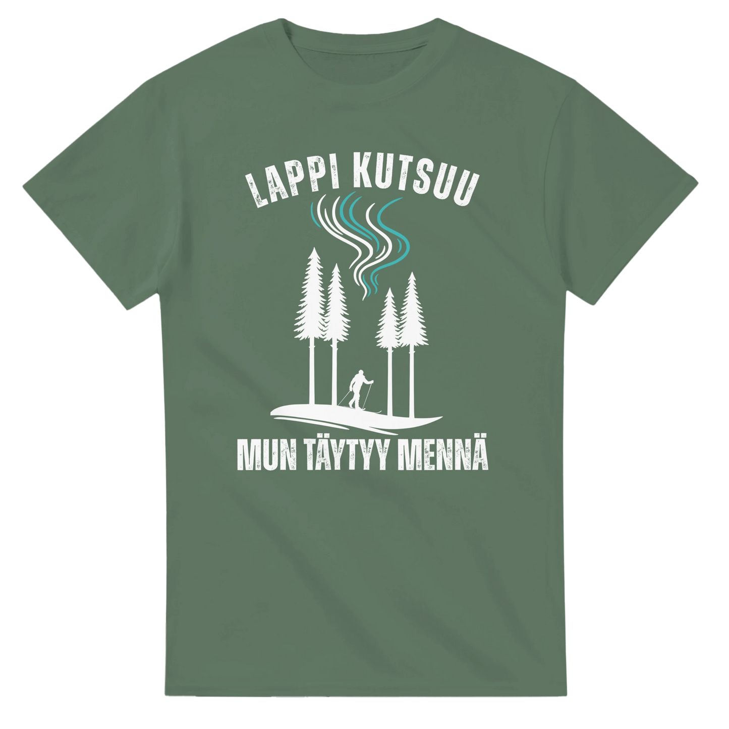 Lappi Kutsuu - Mun Täytyy Mennä - Hiihtäjä - 3XL - 5XL T - paita - Mun Paita