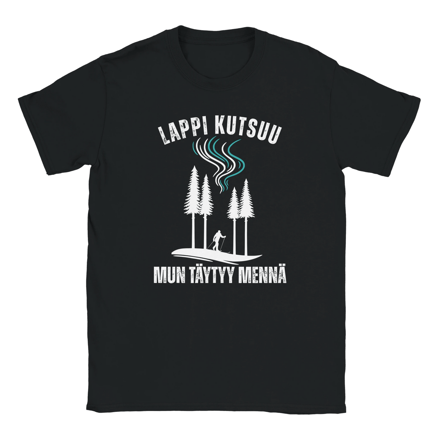 Lappi Kutsuu - Mun Täytyy Mennä - Hiihtäjä - Miesten T - paita - Mun Paita
