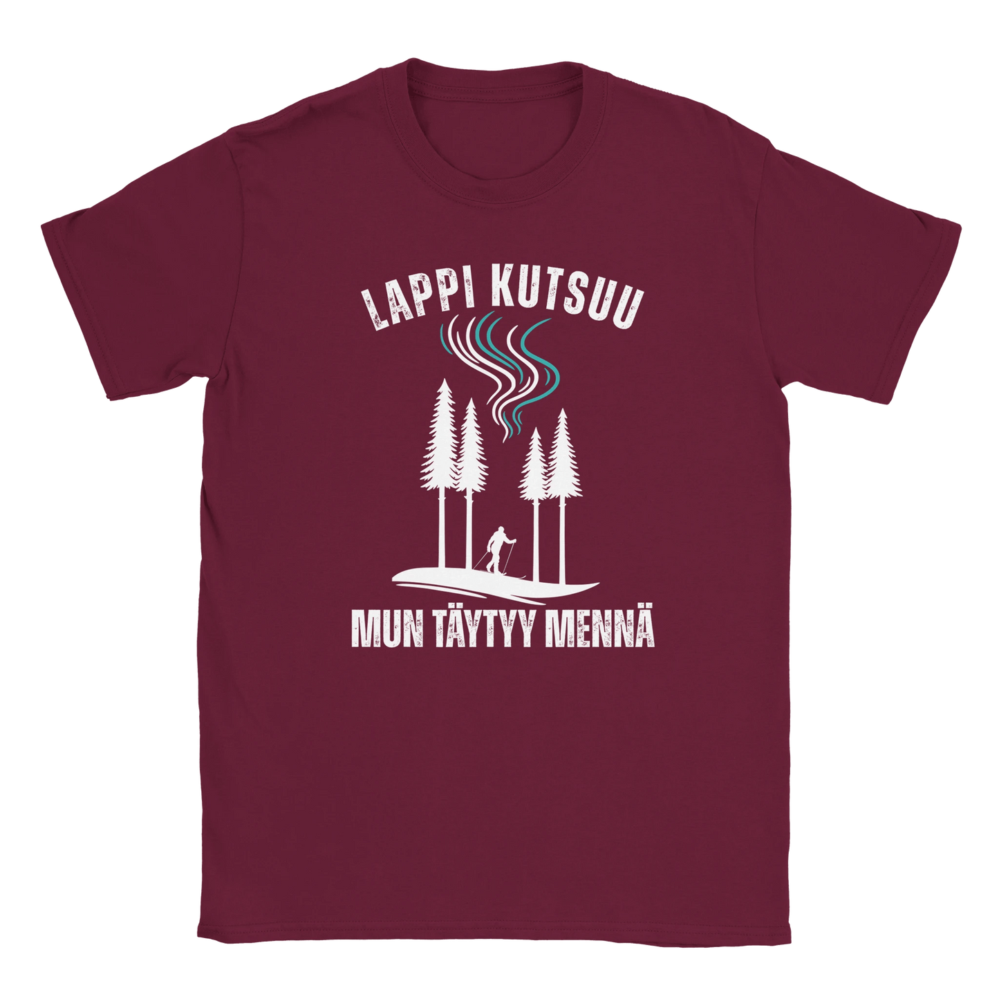 Lappi Kutsuu - Mun Täytyy Mennä - Hiihtäjä - Miesten T - paita - Mun Paita