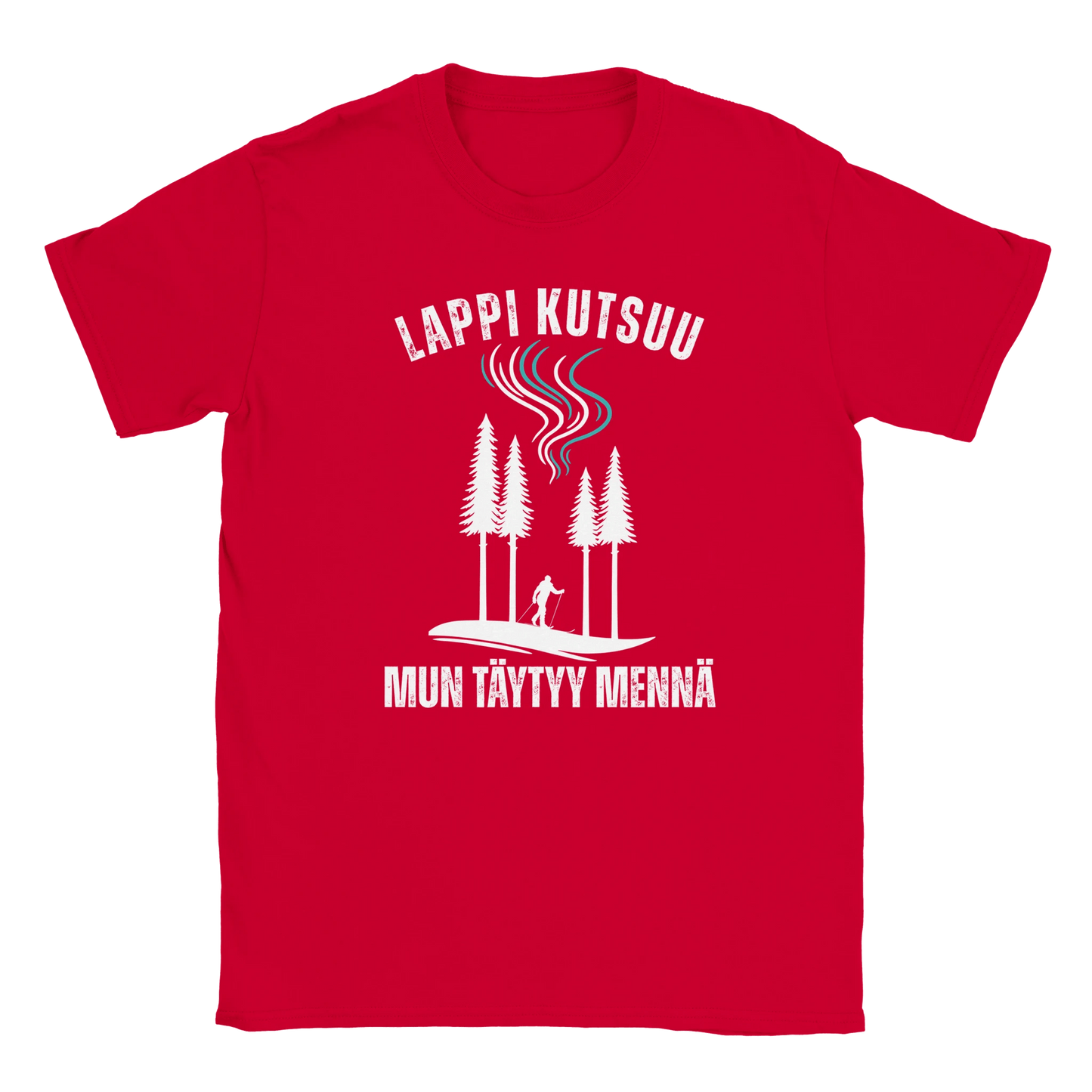 Lappi Kutsuu - Mun Täytyy Mennä - Hiihtäjä - Miesten T - paita - Mun Paita