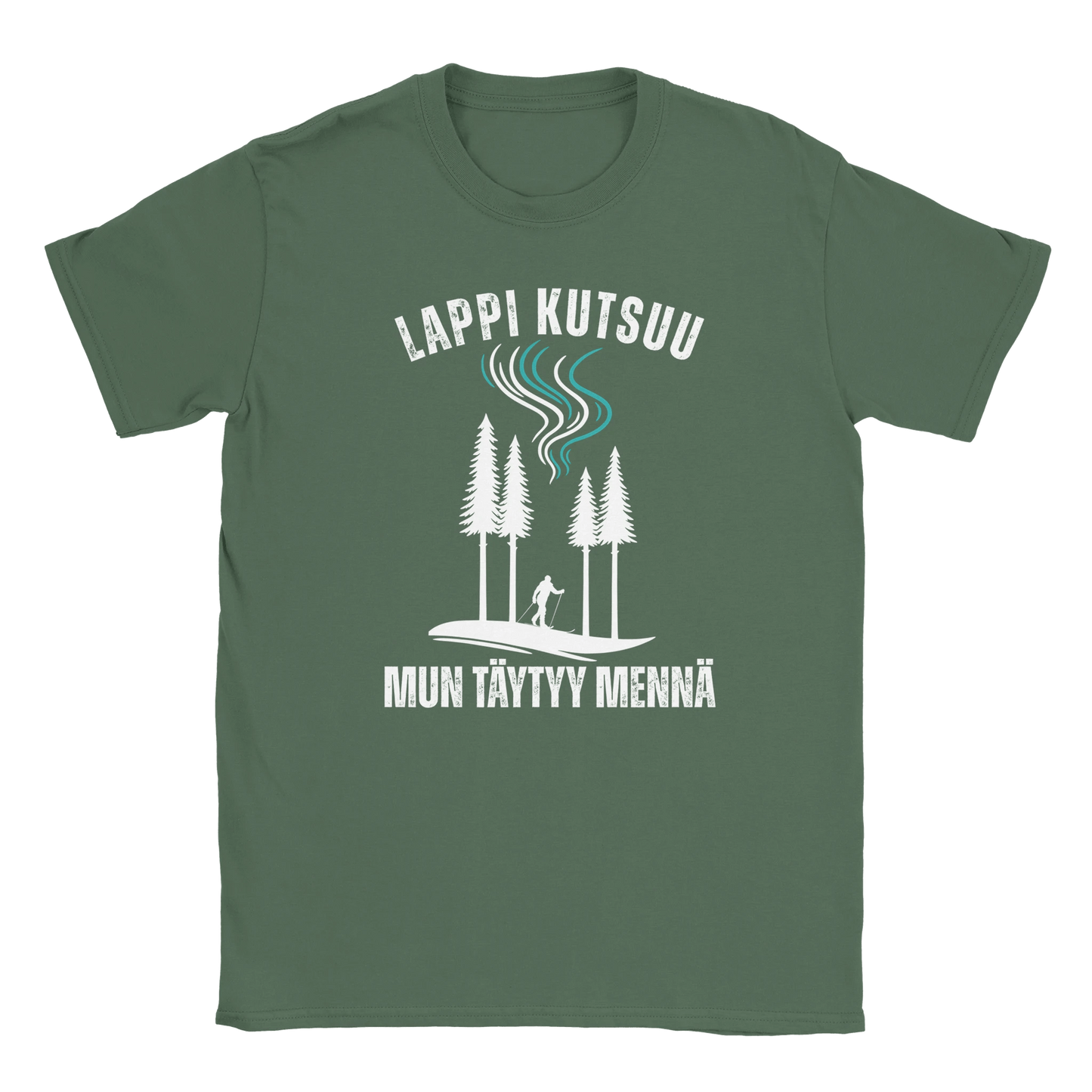 Lappi Kutsuu - Mun Täytyy Mennä - Hiihtäjä - Miesten T - paita - Mun Paita