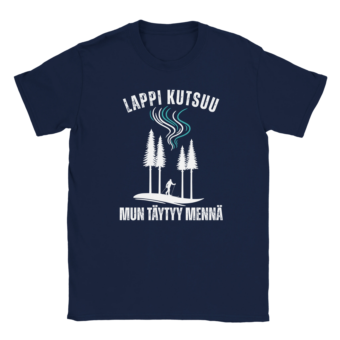 Lappi Kutsuu - Mun Täytyy Mennä - Hiihtäjä - Miesten T - paita - Mun Paita