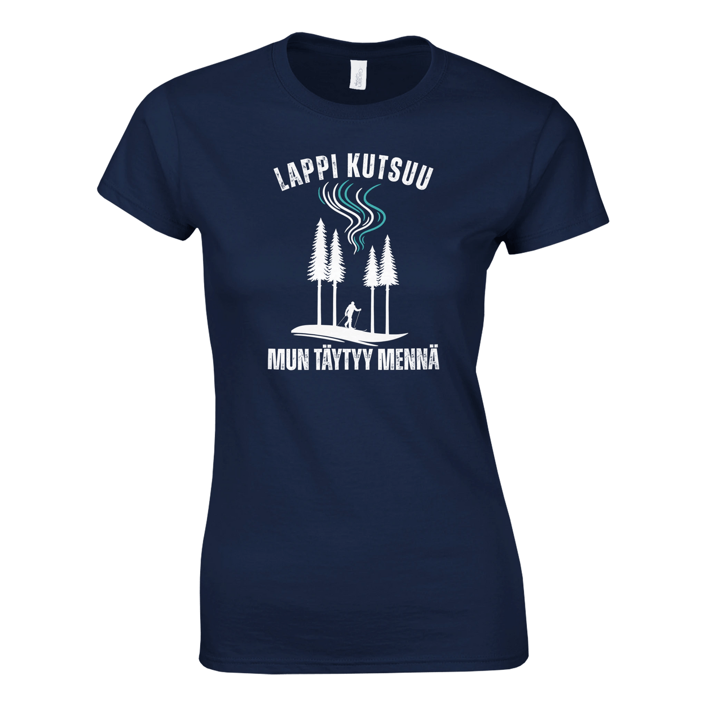 Lappi Kutsuu - Mun Täytyy Mennä - Hiihtäjä - Naisten T - paita - Mun Paita