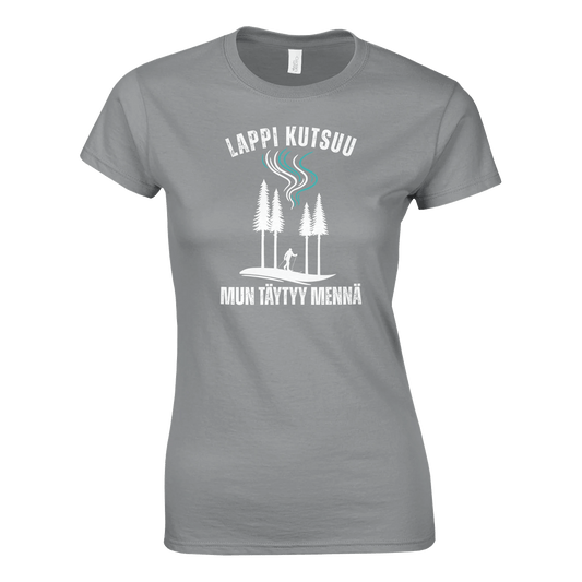 Lappi Kutsuu - Mun Täytyy Mennä - Hiihtäjä - Naisten T - paita - Mun Paita