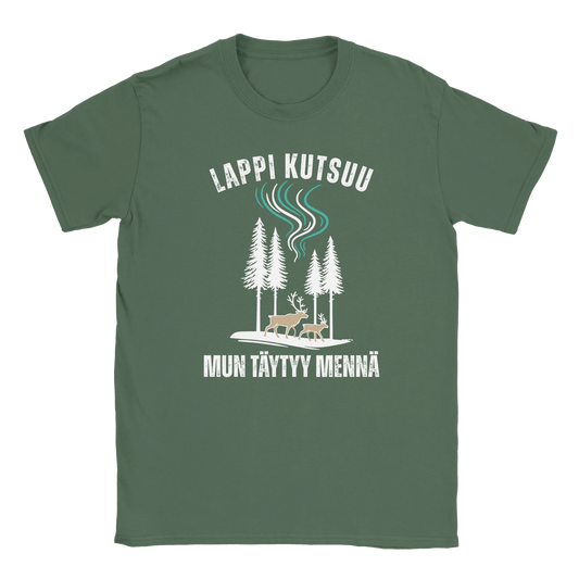 Lappi Kutsuu, Mun Täytyy Mennä - Miesten T - paita - Mun Paita