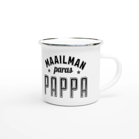 Maailman Paras Pappa - Emalimuki 3,5dl - Mun Paita