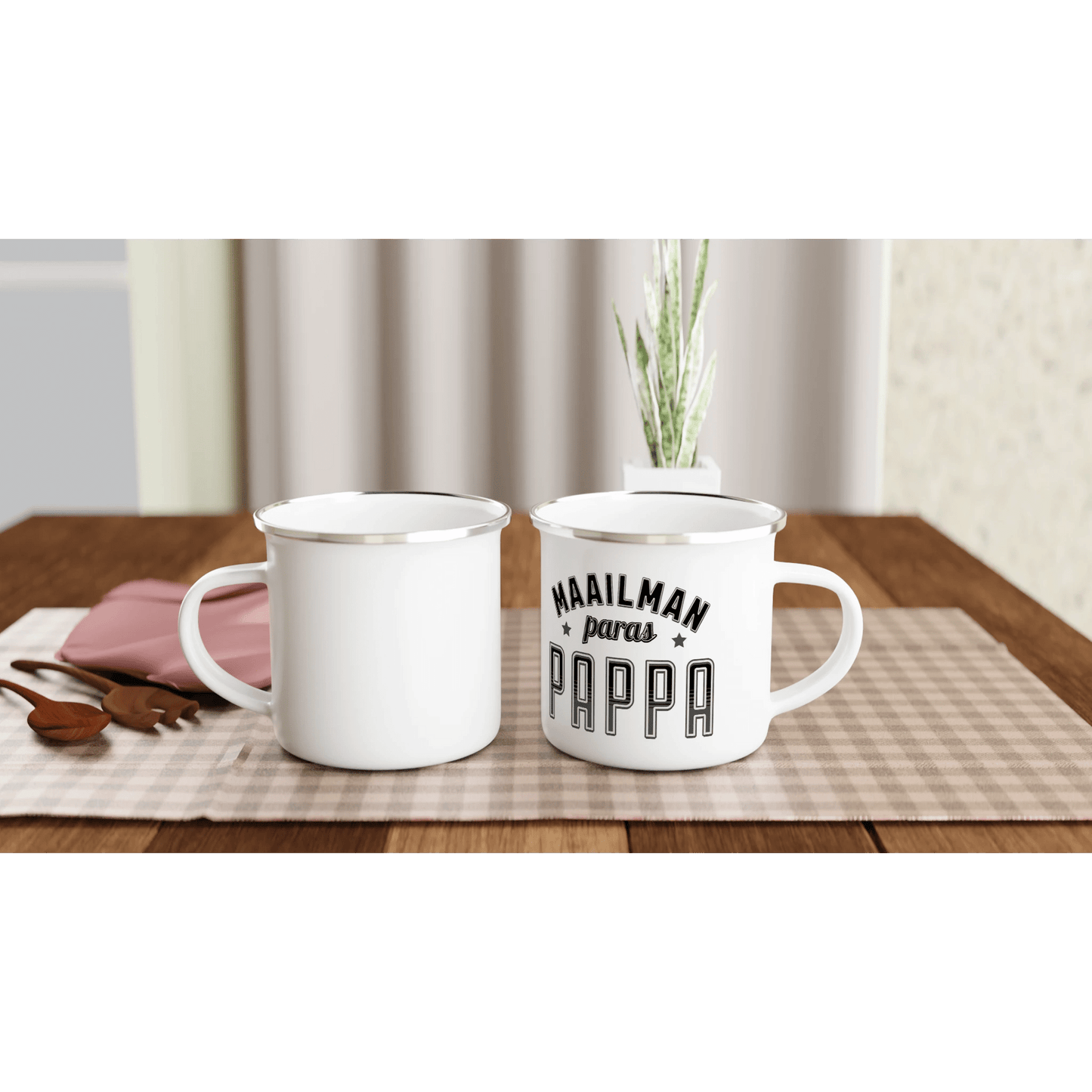 Maailman Paras Pappa - Emalimuki 3,5dl - Mun Paita