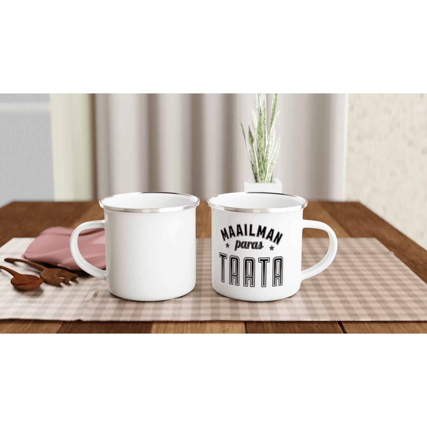 Maailman Paras Taata - Emalimuki 3,5dl - Mun Paita